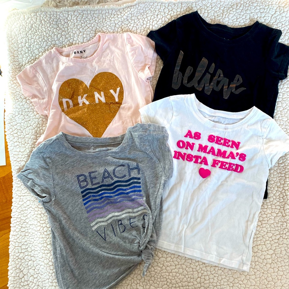 Set of four t-shirts, little girls size 4/5 Small